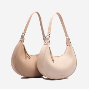 Elegant Minimalist Solid-color Half-moon Women's Bag
